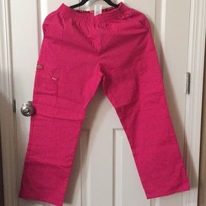 Dickies pink scrub pants, pink, XS petite